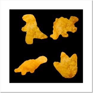 Dinosaur Chicken Nuggets Posters and Art